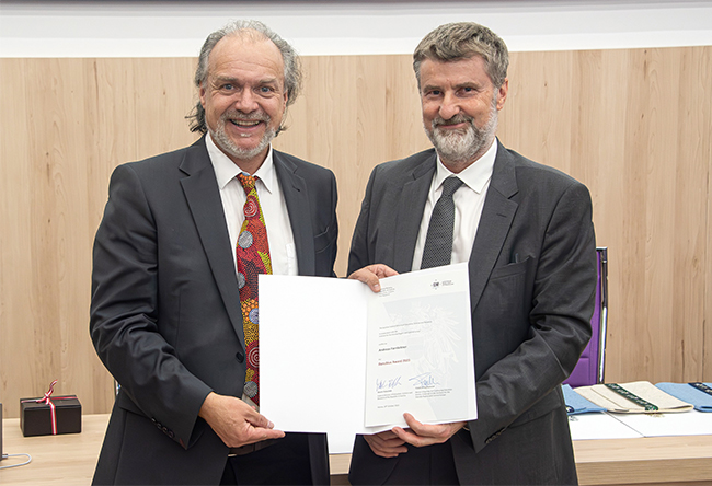 Andreas Farnleitner Danubius Award Andreas Farnleitner honored with Danubius Award