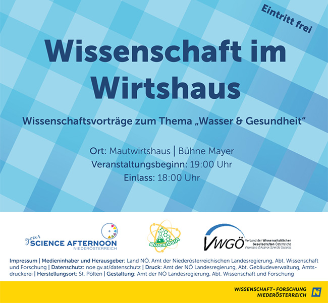 Wissenschaft im Wirtshaus Plakat Wissenschaft im Wirtshaus